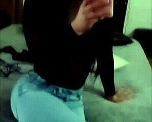 Argie tgirl shemale slut snaps mirror selfies while wanking her cock and assfucking