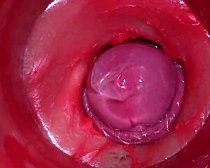 Camera deep in oiled pussy captures monster cock creampie orgasm in 4k