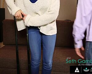 CHANEL PRESTON GETS NURU OILED MASSAGE then ASSFUCKED hard after busty tits worship