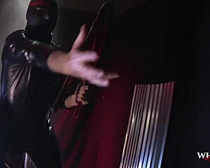 Whornyfilms police officer dives into threesome with masked dom