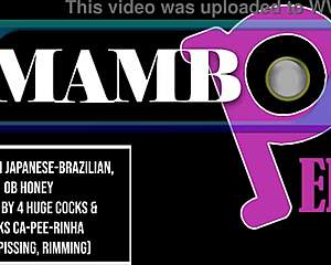 damn that 1.90m slim japanese-brazilian got her ob fucked by 4 huge cocks dap gapes!!