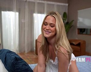 My teen stepdaughter sneaks in and drains every drop I saved for my wife while riding my cock POV.