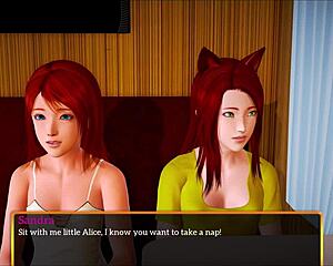 redhead teen with small tits plays naughty family game 353