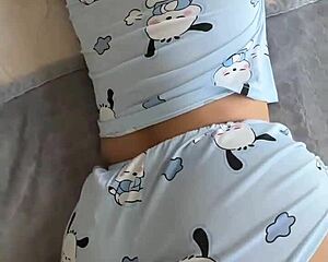 woke up my hot latina stepsis and now she's fingering her shaved pussy for me 😏🔥💦