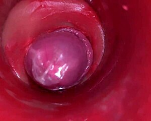 Camera deep in oiled pussy captures monster cock creampie orgasm in 4k