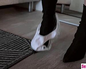 Petite 18+ Ohana in hot miniskirt seduces stepbro with big cock tease not sister vibes