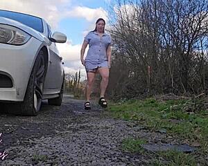 hairy mature milf wife outdoors car pov blows swallows my cum for past kindness