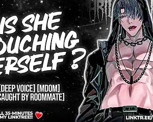 hey roommate, caught you stroking again... wanna cum for your dom like a good boy?