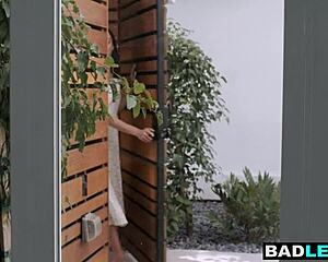 Curious ebony realtor straps on for busty blonde milf's wild ride