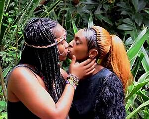 ever watched sexy african lesbians share toys lick pussies and squirt twice?