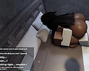 damn roblox thick ebony got me squeezin her huge tits while she shakes that big ass!
