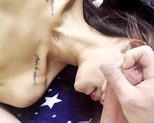 questa 18yo skinny teen wanted to try that giant cock pov