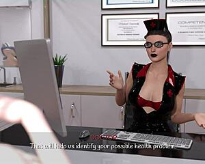 picture this futanari doctor bending her patient over for monster cock anal pounding and wet pussy licking in the hospital