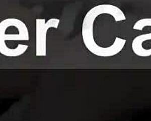 She's jerking him off with feet