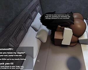 damn roblox thick ebony got me squeezin her huge tits while she shakes that big ass!