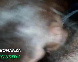 two massive cumshots fill lizeth's mouth as cum lover