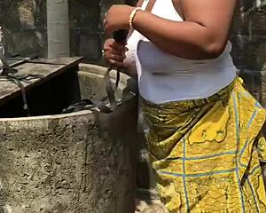 Alpha baddie bbw with fat ass and boobs gangbanged moaning outdoors