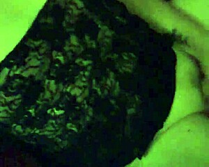 check out stephanie clover's beautiful shemale face hiding that hard cock while small tits tease