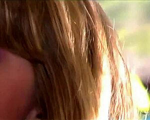 Blonde milf teases small tits to lure huge cock straight into her ass