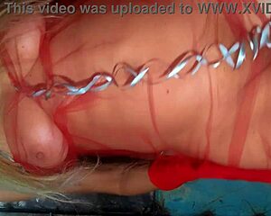 hey check this merry christmas mature lady's sexy curves big ass and wet hairy pussy up close