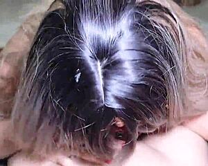 18yo neighbor shakes ass in panties then sucks and fucks for cum