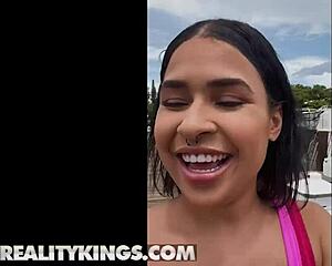 Lucky Jimmy Michaels Rips Clothes Off Horny Brunette Ryder Rey for Boat Doggystyle Pussy Pounding