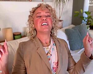 queen of spades step mommy taunts cuckold with small cock dildo play