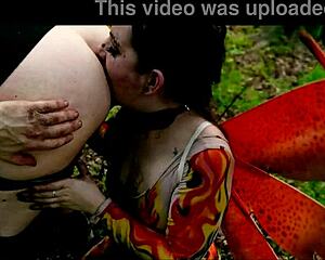 tiny 18+ anal bug lily thot crawls through mud for rough outdoor submission