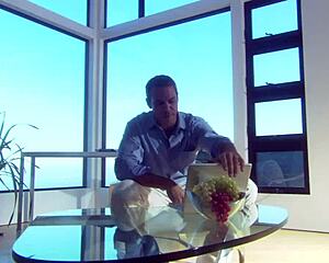 Want to see a couple banging hard outdoors on a tiny lake boat?