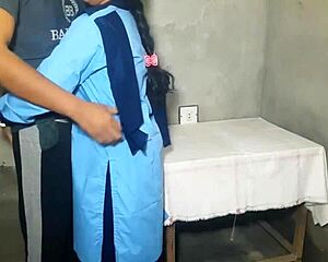 desi virgin schoolgirl 😍 finally gets her tight pussy pounded by teacher first time ever 🔥