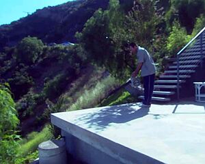 Want to see a couple banging hard outdoors on a tiny lake boat?