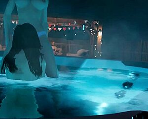 House party turns into wild female fun with group games and action