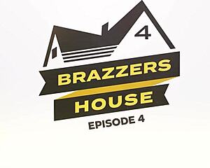 Phoenix Marie Chokes Kayley Gunner in Brazzers House 4 Orgy with Ass to Mouth