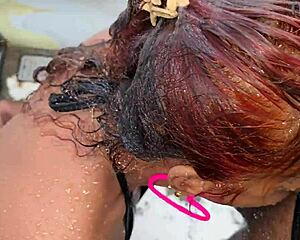 Nilmini sheron's bathroom blowjob turns into hot pussy pounding?