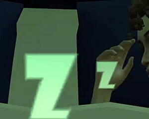 cheating wife sneaks around next to sleeping husband in sims 4