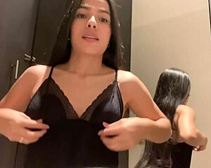 caught squirting and orgasming wildly in store dressing room