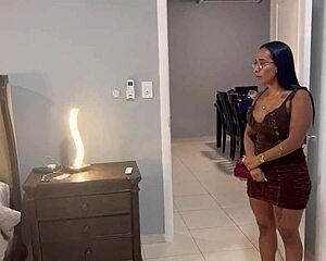 Busty Stepmom Catches Stepsons with Toy Then Gangbangs Them All