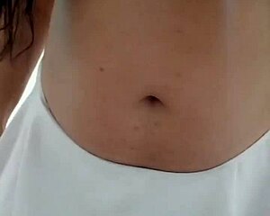 Chubby brazilian babe rides dildo front and back moaning her orgasms loud