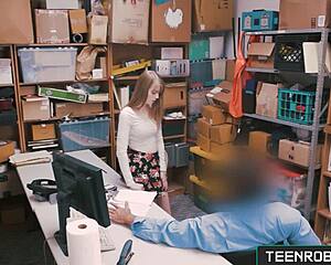 Horny Dolly Leigh Shoplifting Teen Fucked Rough by Cop