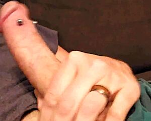 big pierced cock spurts cum