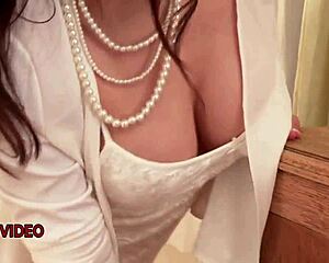 ayumi shinoda teases with sultry blowjob then jumps into wild jav sex