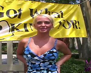 imagine spotting this tanned blonde dream girl flashing her big tits outdoors in public florida.