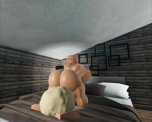 wow bbw's fat ass and big tits get eaten then fucked hard!