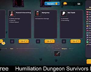 humiliation dungeon survivors demo has me stroking monster femdom