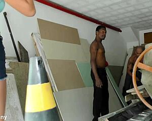 Interracial Double Anal Soaks TS Luana Costa in Cum and Deepthroat!