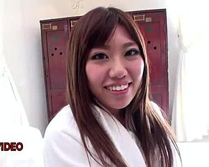 I crave pounding Chisa's shaved pussy while she blows me