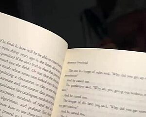 Stepsister seduces me reading book with delicious close-up booty rub