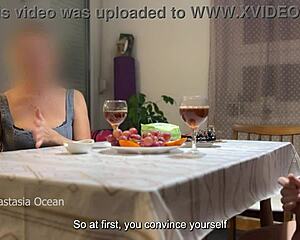 my husband jerks off hidden under the table right in front of my stepmom during their chat