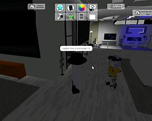 tava morrendo de calor tirei a camisa e essa puta ja queria meter logo o pau nela