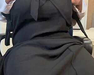 hey arab milf dirty talks while stroking her wet pussy solo for you